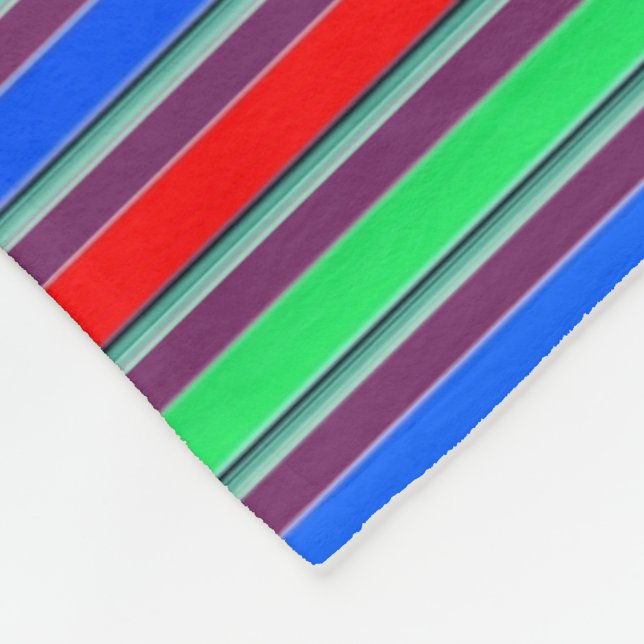 Streifen 3 Neg Ändern der Farbe Fleecedecke (Ecke)