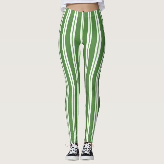 Streifen abstrakte Kunst Leggings (Vorderseite)