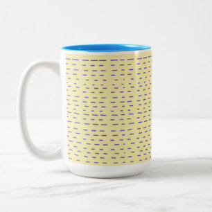 Streifen abstrakte Kunst Zweifarbige Tasse