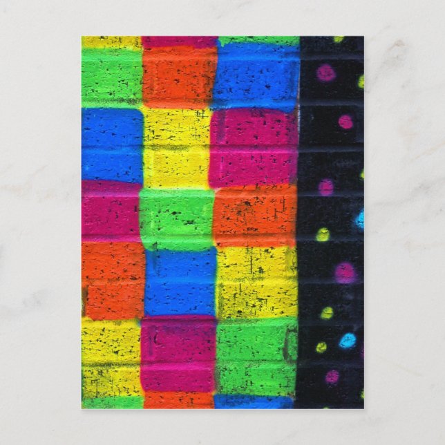 Streifen an Scheiben Postkarte (Vorderseite)