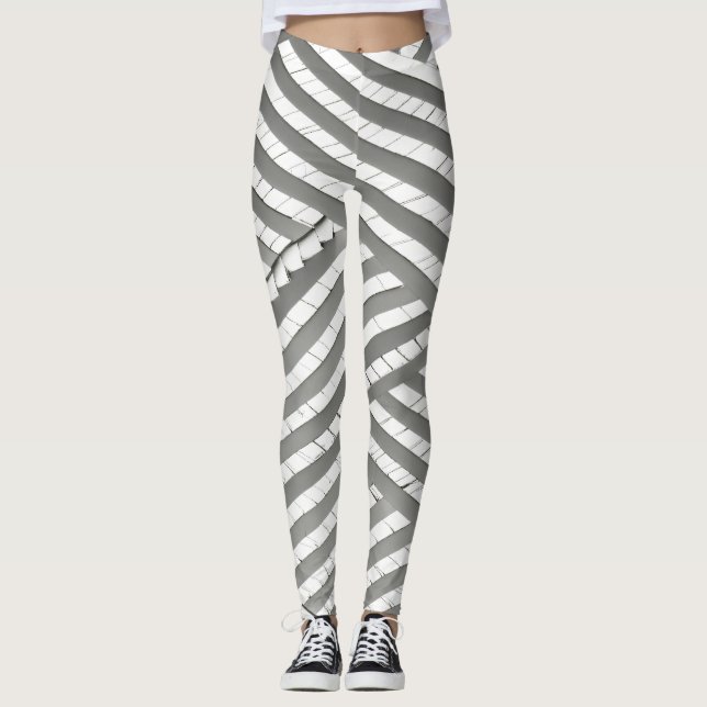 "Streifen, Architektur und moderne Leggings" Leggings (Vorderseite)