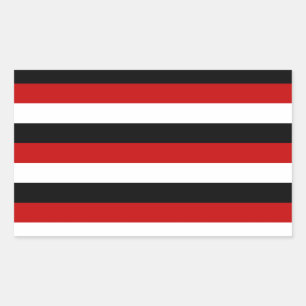 Streifen auf der Flagge von Trinidad und Tobago Rechteckiger Aufkleber