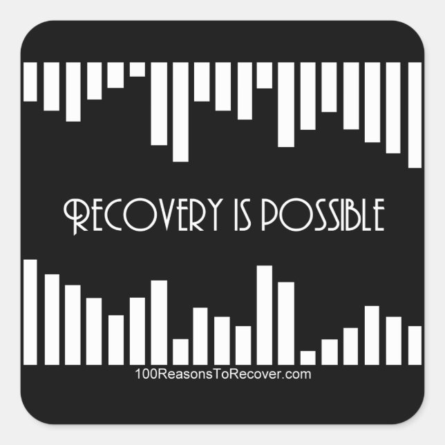 Streifen-Aufkleber - Klein Quadratischer Aufkleber (Vorderseite)