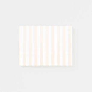 Streifen aus beigefarbenem und weißem Süßwarengebä Post-it Klebezettel