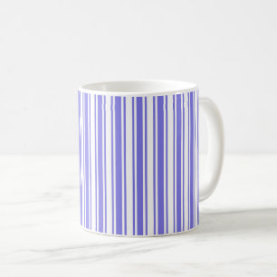 Streifen aus blauem und weißem Süßwarenmotiv Kaffeetasse