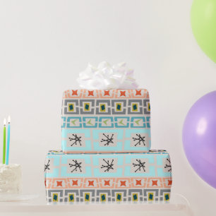 Streifen aus dem Mittelalter Geschenkpapier