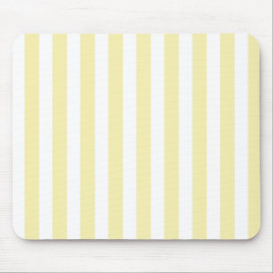 Streifen aus gelben und weißen Süßigkeiten Mousepad