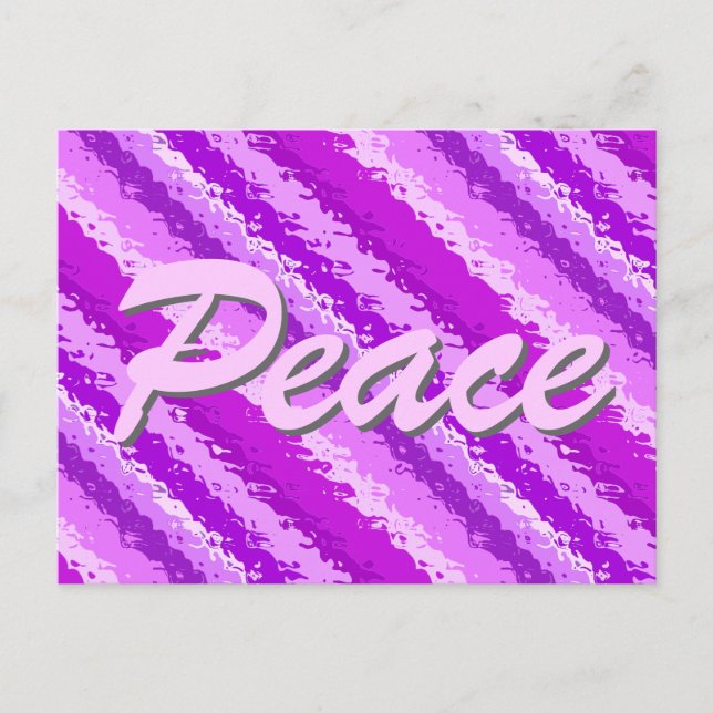 Streifen aus Glas - Amethyst-Farbtöne lila Postkarte (Vorderseite)