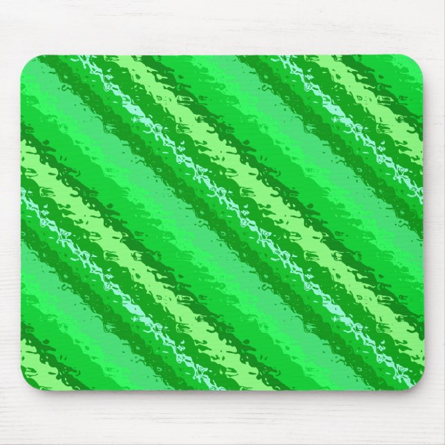 Streifen aus Glas - Smaragdgrün Mousepad (Vorne)