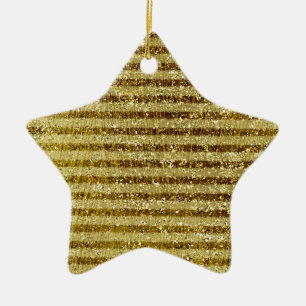 Streifen aus Gold Glitzer Keramikornament