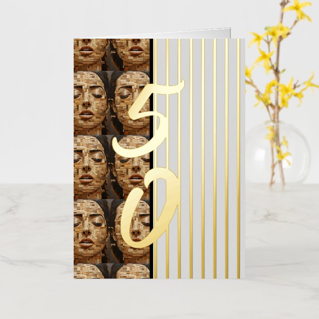 Streifen aus Gold, Muster (Gelbe Blume)