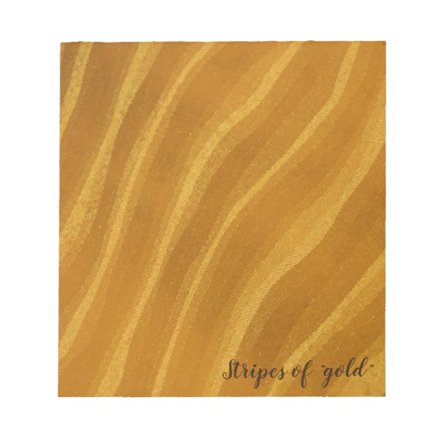 Streifen aus "Gold" Notizblock (Vorderseite)