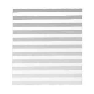 Streifen aus grauem und weißem Süßstoff Notizblock