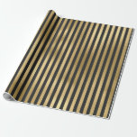 Streifen aus grauen und goldenen Streifen Geschenkpapier<br><div class="desc">Graues und goldgestreiftes Musterpapier.</div>