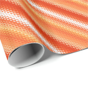 Streifen aus mattiertem Glas - orange und weiß Geschenkpapier