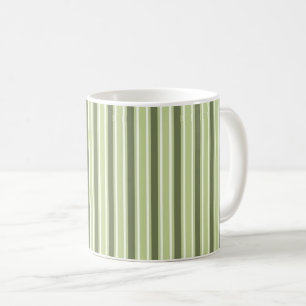 Streifen aus Olivenbäumen und weißem Süßholz Kaffeetasse