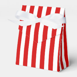 Streifen aus rotem und weißem Süßigkeiten Geschenkschachtel