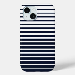 Streifen aus Schwarz-Weiß-Monogramm Case-Mate iPhone Hülle