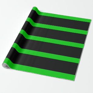 Streifen aus schwarzem und grünem Bleistift Geschenkpapier