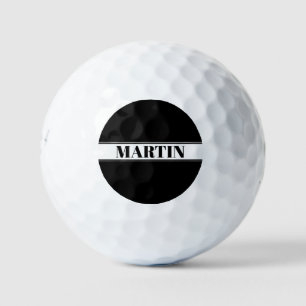 Streifen aus schwarzem und weißem Individuelle Nam Golfball
