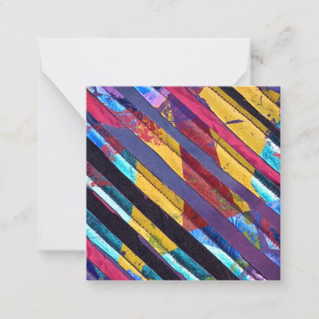 Streifen aus Spinnstoffen Mitteilungskarte (Vorderseite)