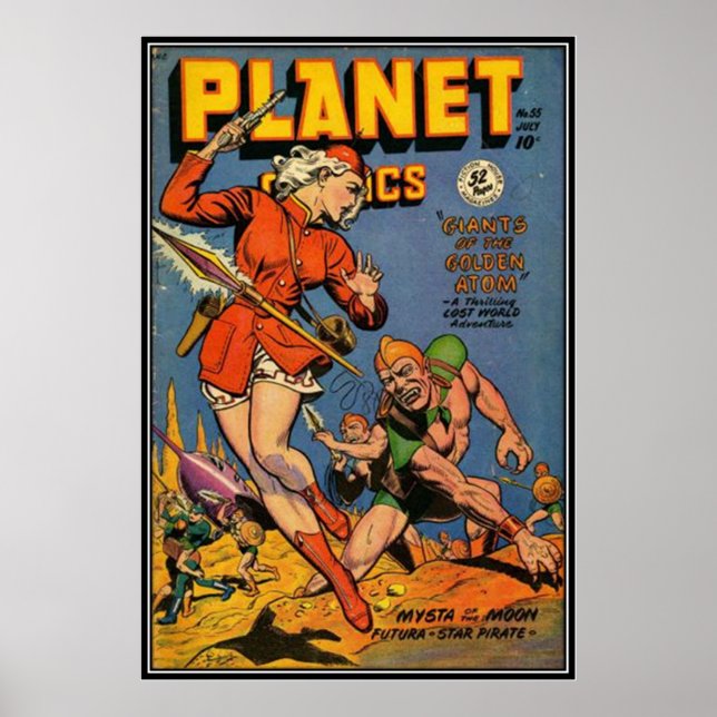 Streifen aus Vintagem Comic - Poster (Vorne)