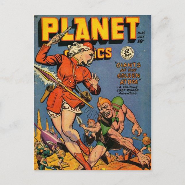 Streifen aus Vintagem Comic - Postkarte (Vorderseite)