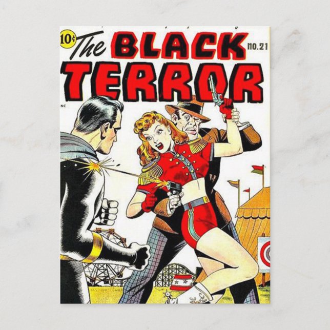 Streifen aus Vintagem Comic - Postkarte (Vorderseite)