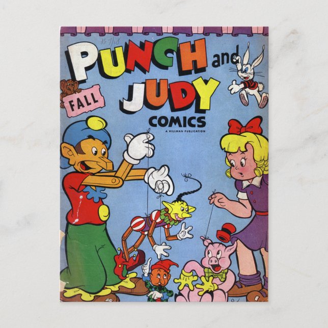 Streifen aus Vintagem Comic - Postkarte (Vorderseite)