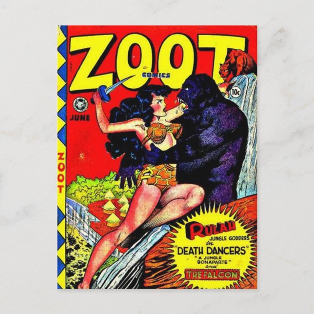 Streifen aus Vintagem Comic - Postkarte (Vorderseite)