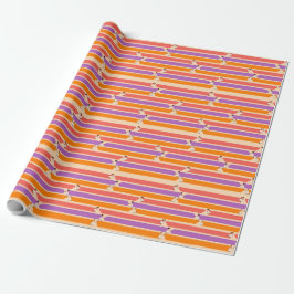 Streifen bemalen geschenkpapier