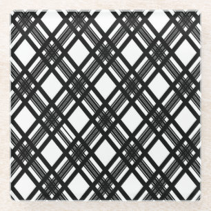 Streifen-Beschaffenheit Glasuntersetzer