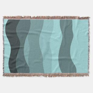 Streifen blau bis grün decke