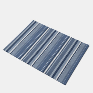 Streifen blau fußmatte