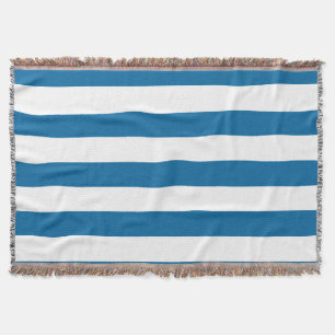 Streifen Blau und Weiß Anpassbar Decke