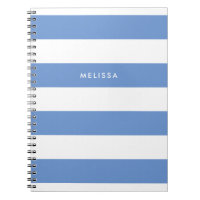Streifen Blau und Weiß Moderner Minimalistischer N