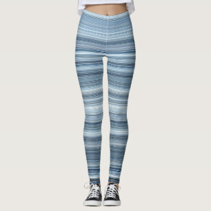 Streifen - Blaue Schatten Leggings