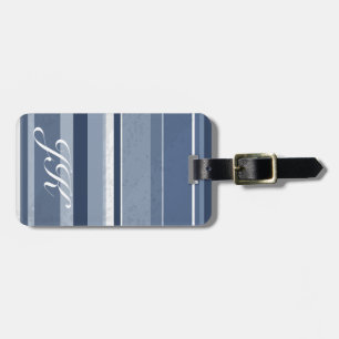 Streifen Blue Gepäckanhänger