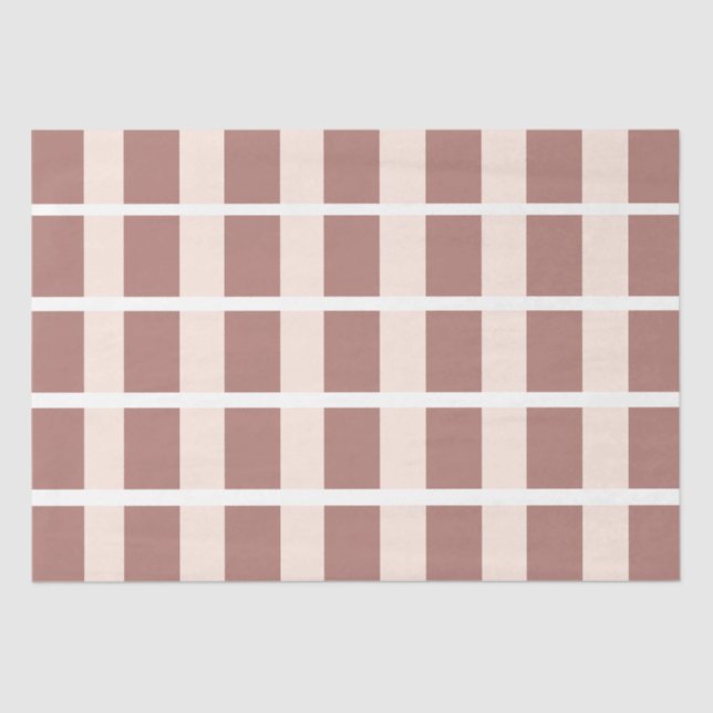 Streifen Braune rosa Streifen Seidenpapier (Vorderseite)