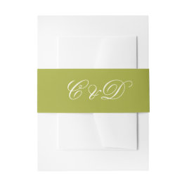 Streifen Chartreuse Gelbe Hochzeit Einladungsbanderole