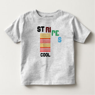 Streifen Cool Kleinkind T - Shirt grau