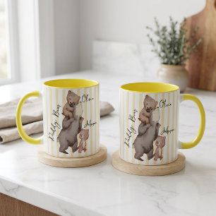Streifen-Daddy-Bär-Vatertagsgeschenk für Papa-Tass Tasse