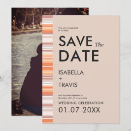 Streifen der Herbstsaison | Foto Save the Date Einladung