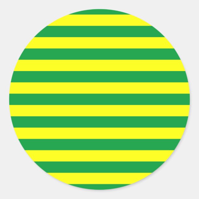 Streifen der Macauer Flagge Runder Aufkleber (Vorderseite)