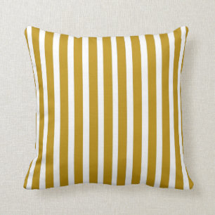 STREIFEN DES CHIC-PILLOW_190 MUSTARD/WHITE KISSEN