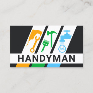 Streifen des Handyman-Reparaturwerkzeugs Visitenkarte