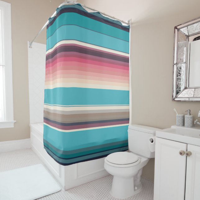 Streifen des Horizonts Duschvorhang (Beispiel)