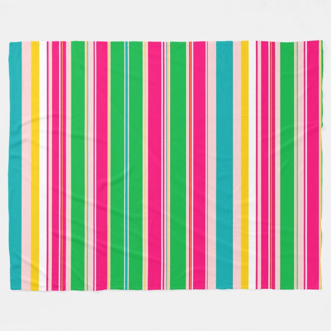 Streifen Fleecedecke (Vorderseite (Horizontal))