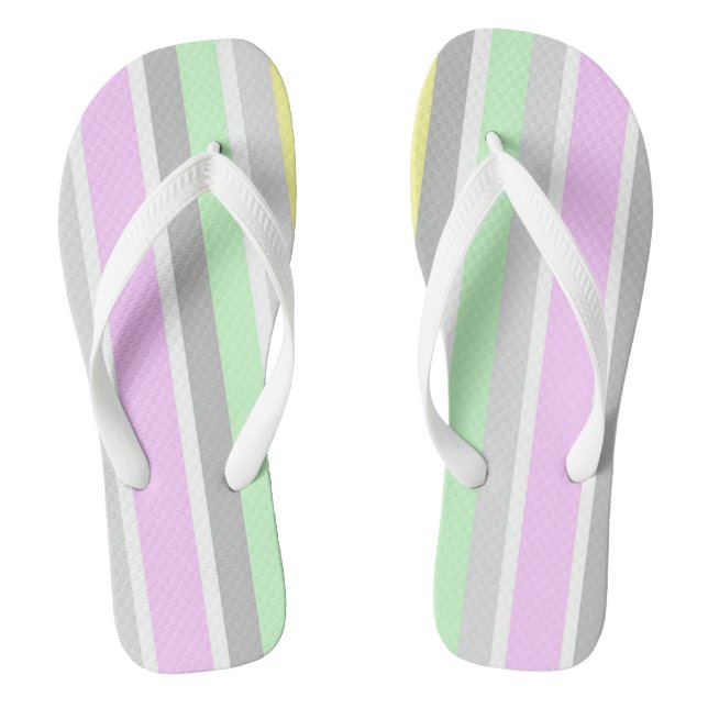 Streifen Flip Flops (Fußbett)