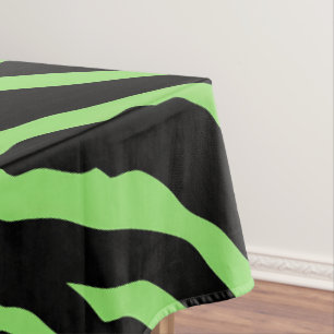 Streifen für grüne und schwarze Tiere Tischdecke